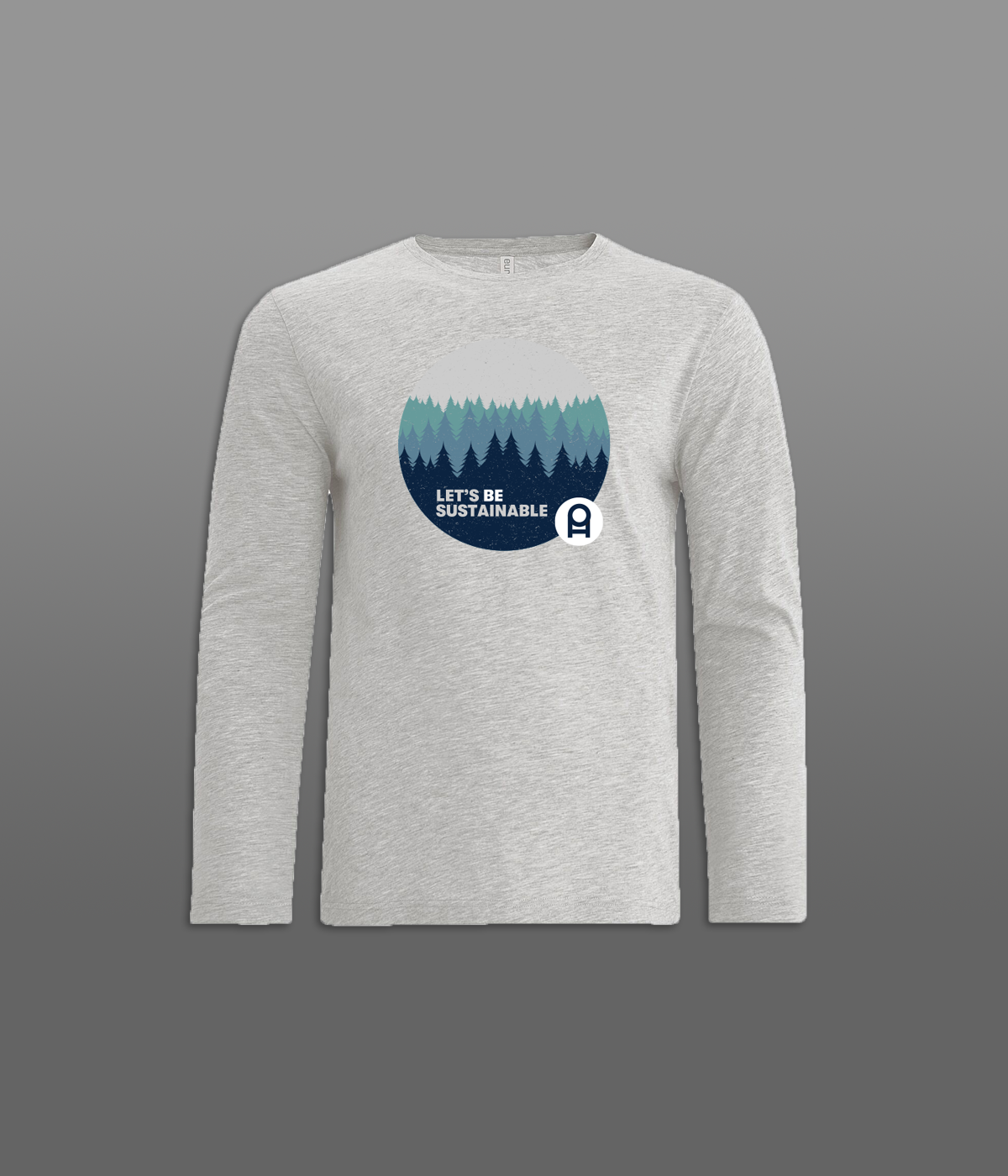 Grey "Let's Be Sustainable" Unisex Long Sleeve