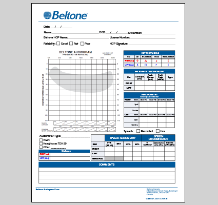 Audiogram Form - CABT127