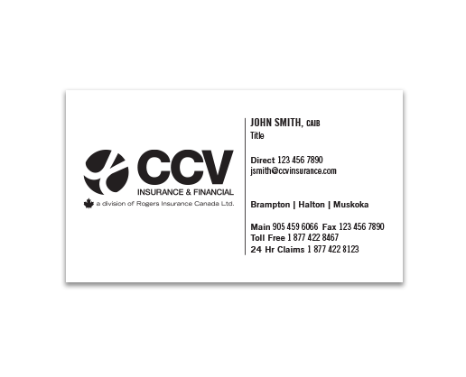 CCV Business Cards