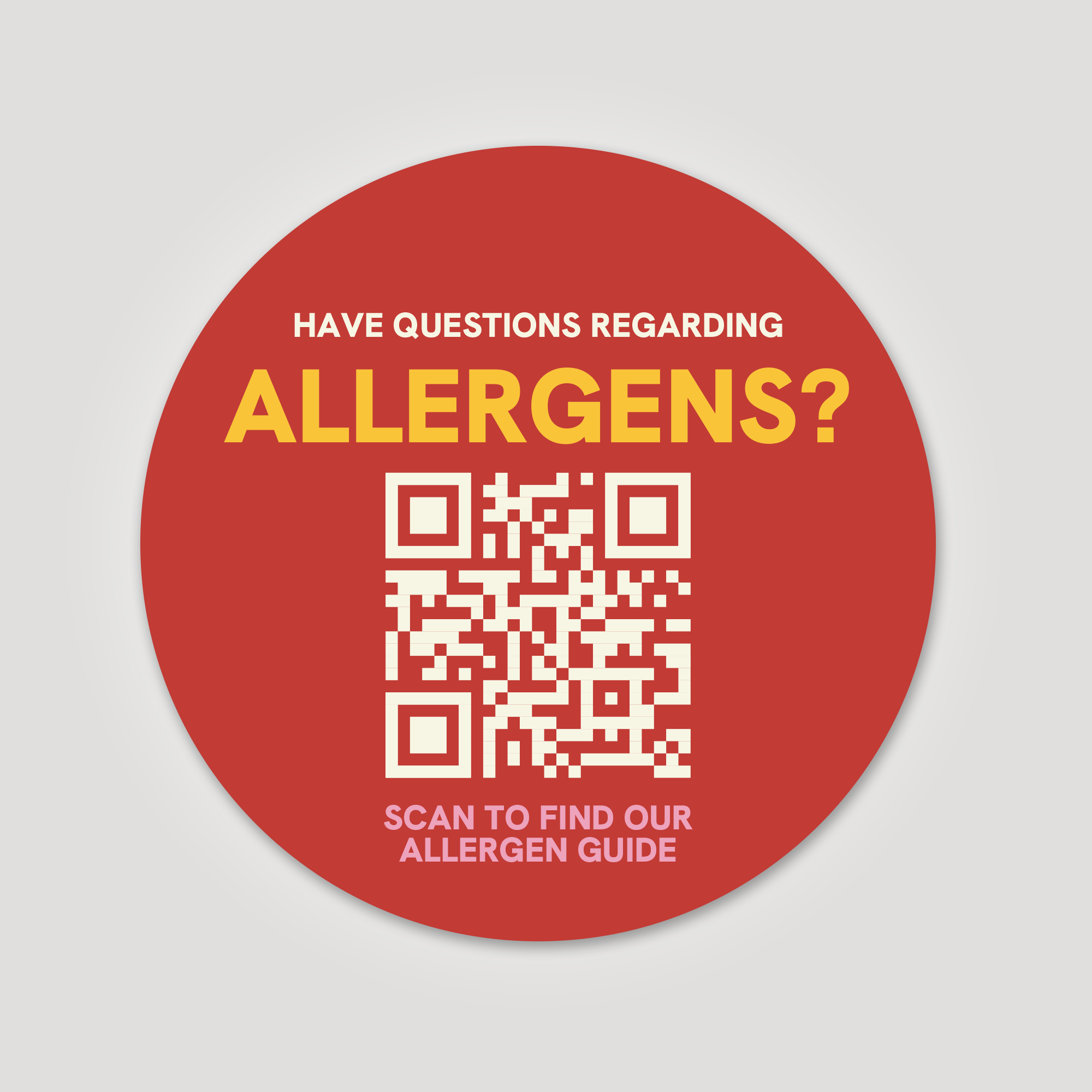 Allergens Sticker