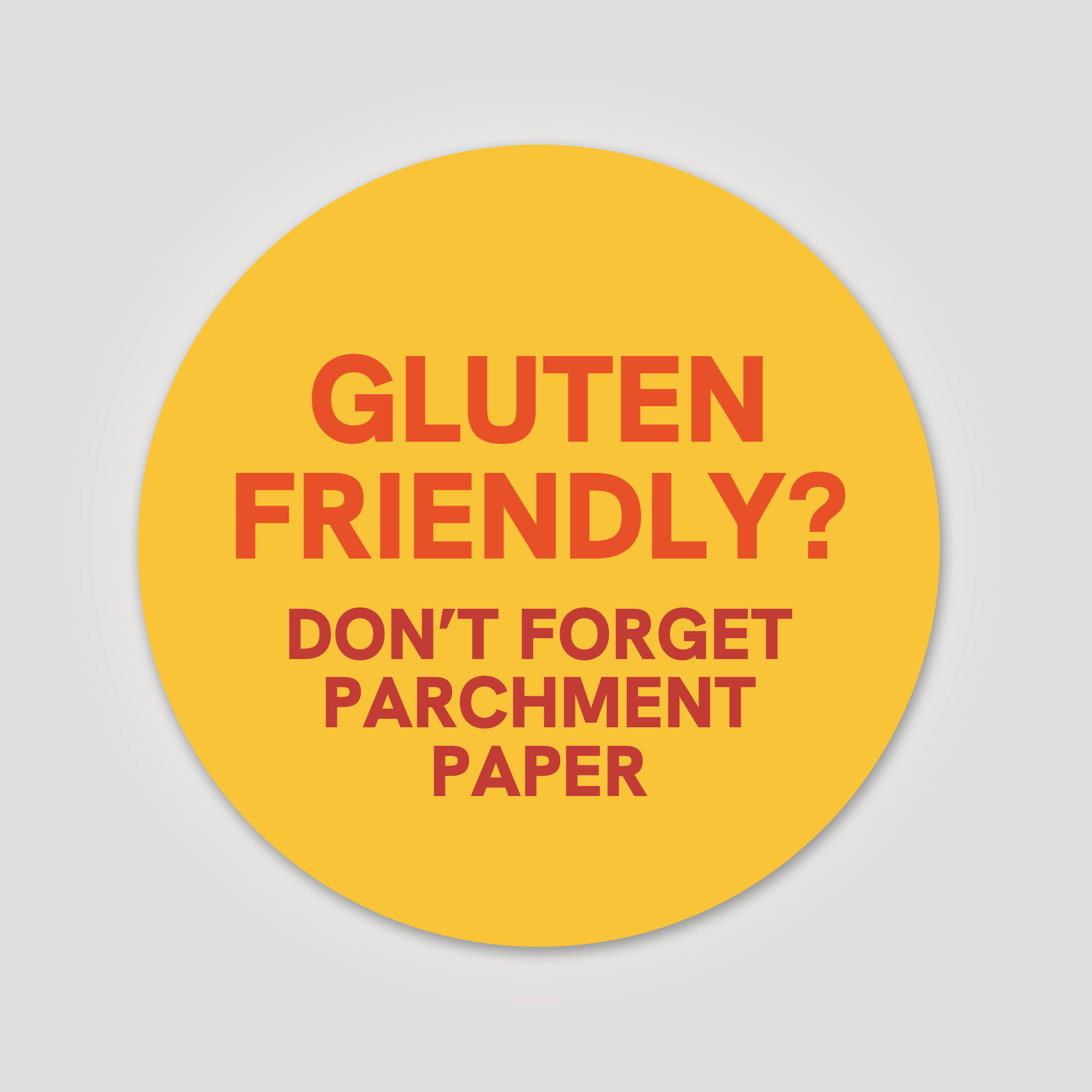 Gluten Friendly Sticker