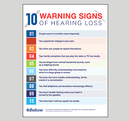 10 Warning Signs of Hearing Loss