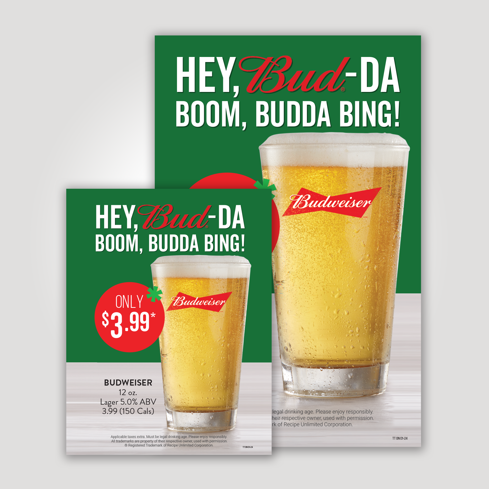 3.99Beer - Budweiser Posters