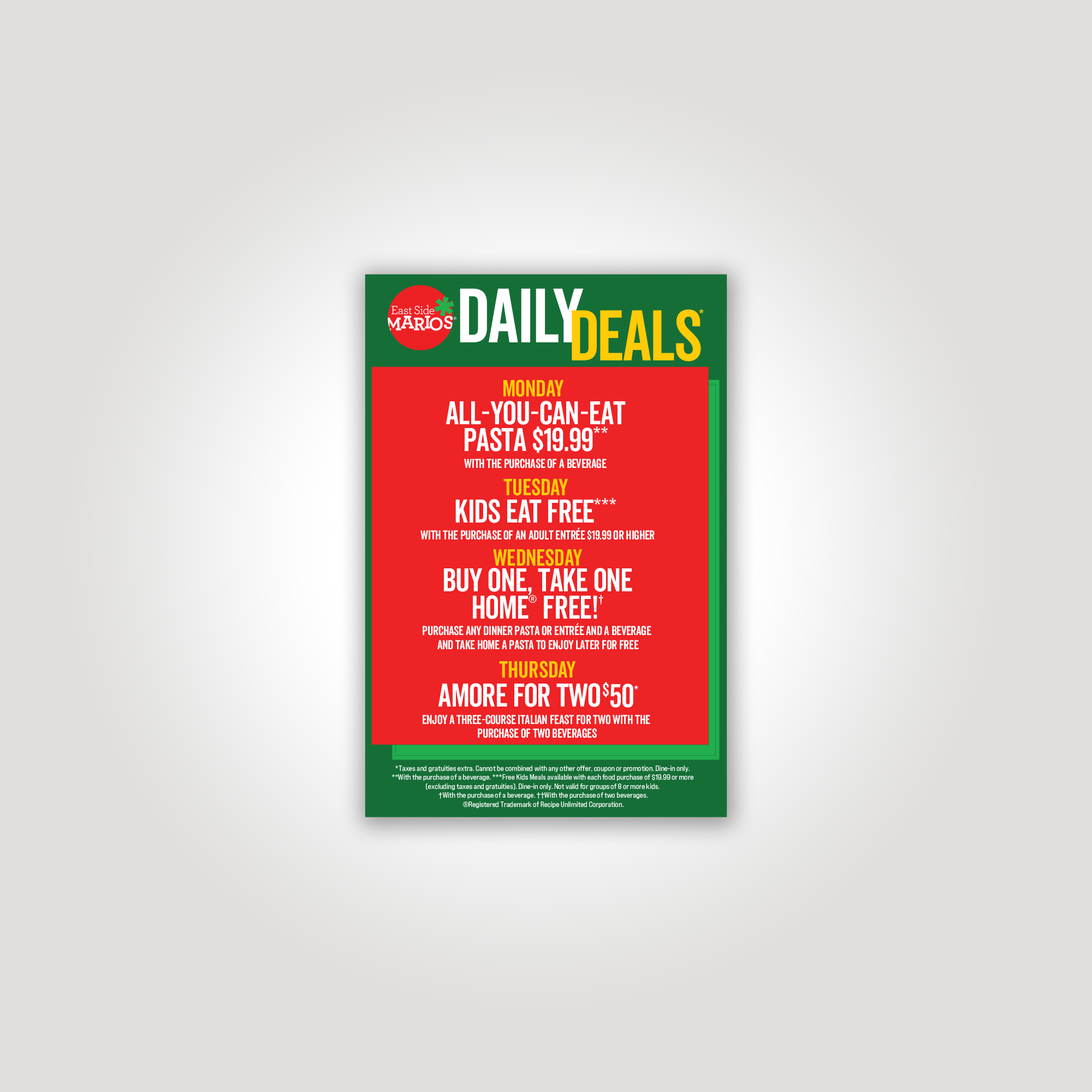 Daily Deals Table Talker