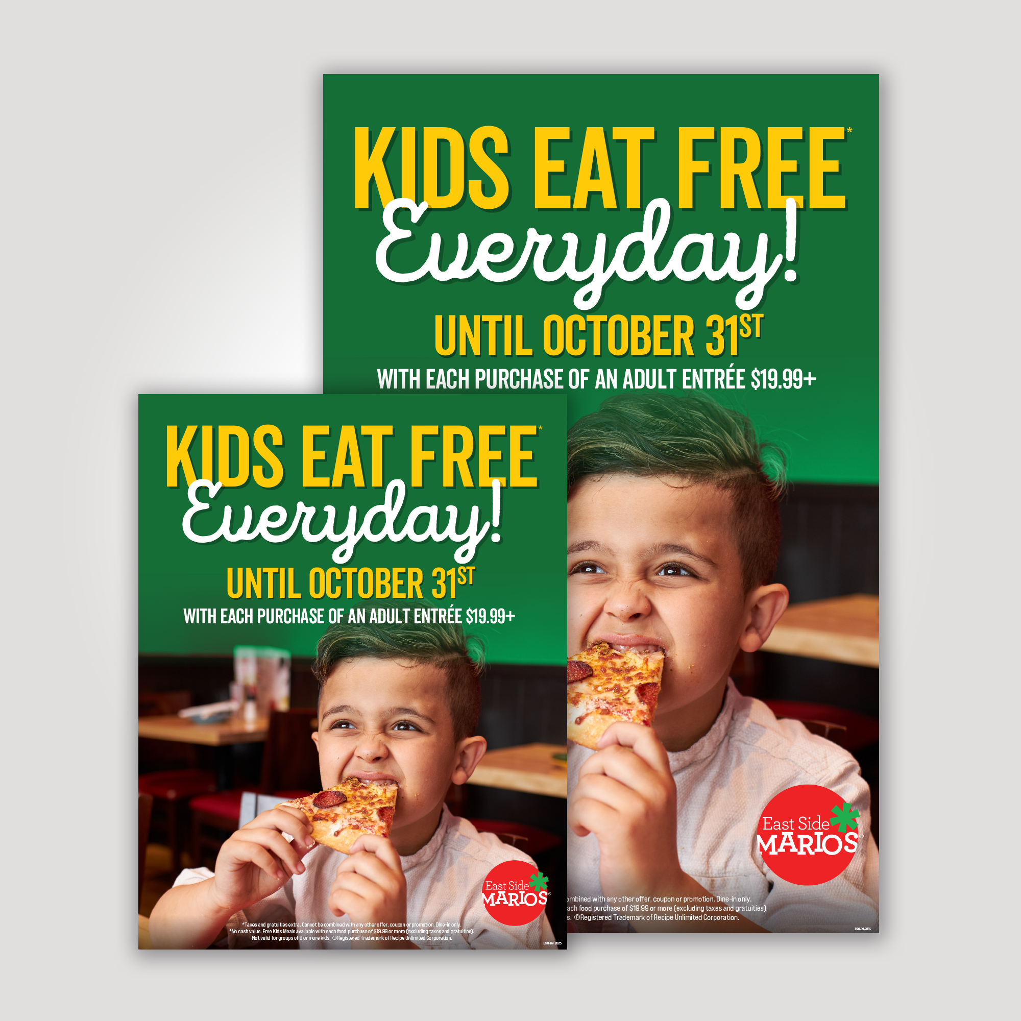 Kids Eat Free Everyday Posters