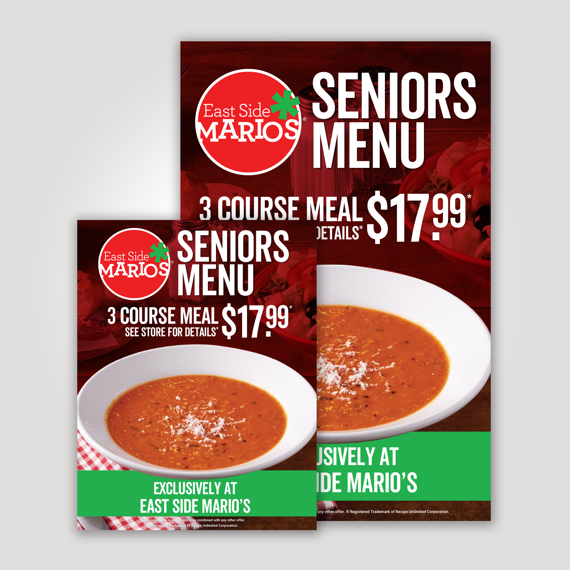 Seniors Menu - Posters