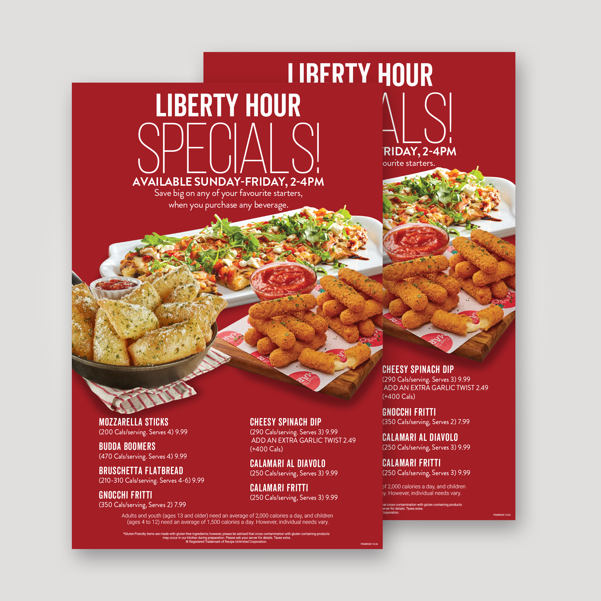Liberty Hour - Menus