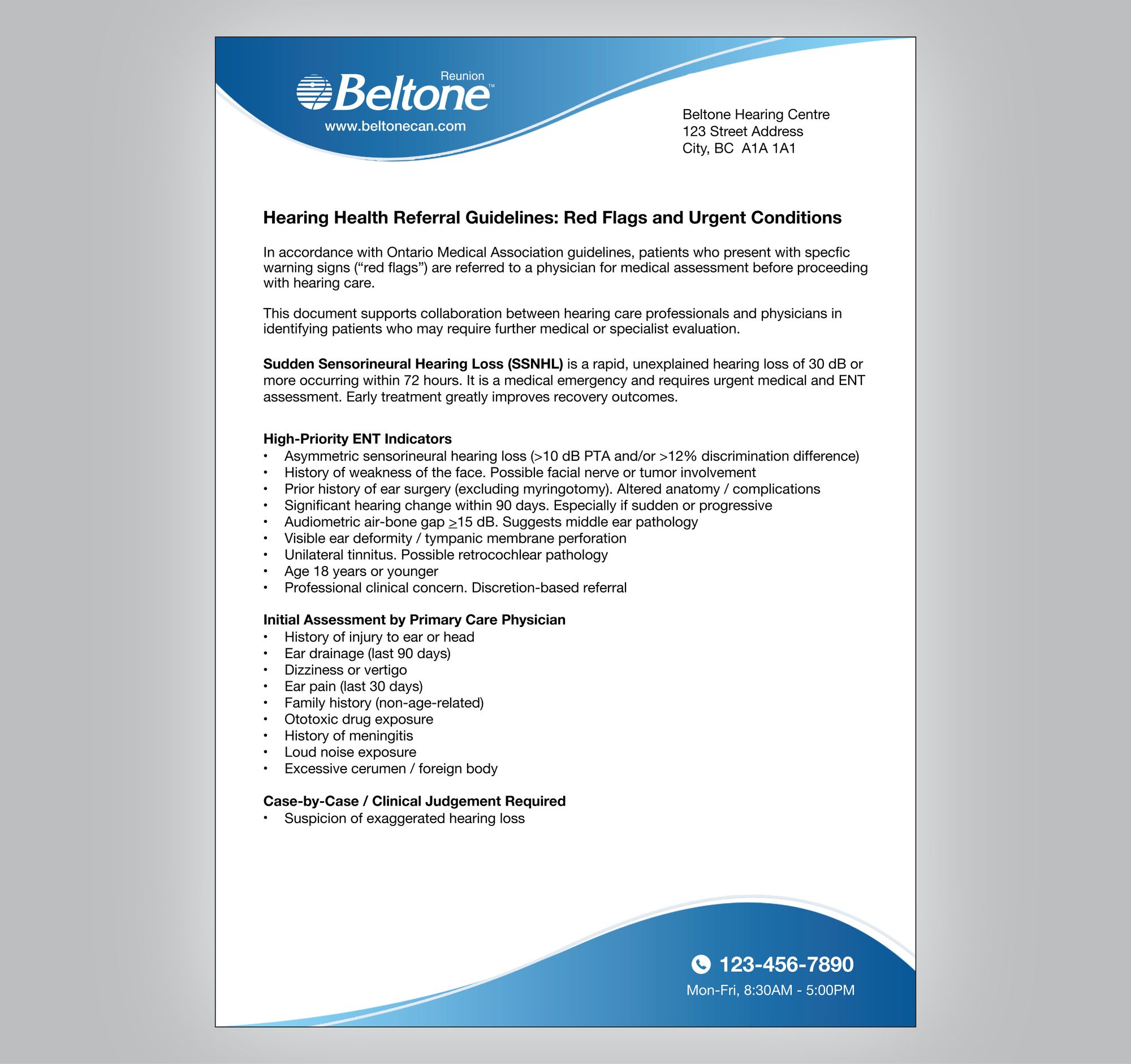 Hearing Health Referral Guidelines - Reunion Hearing