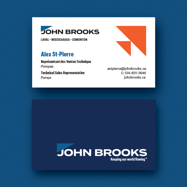 John Brooks Business Card - Bilingual