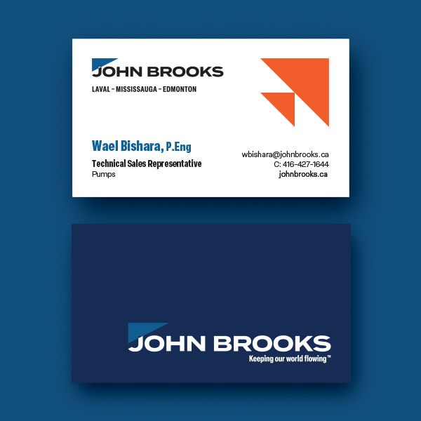 John Brooks Business Card - English