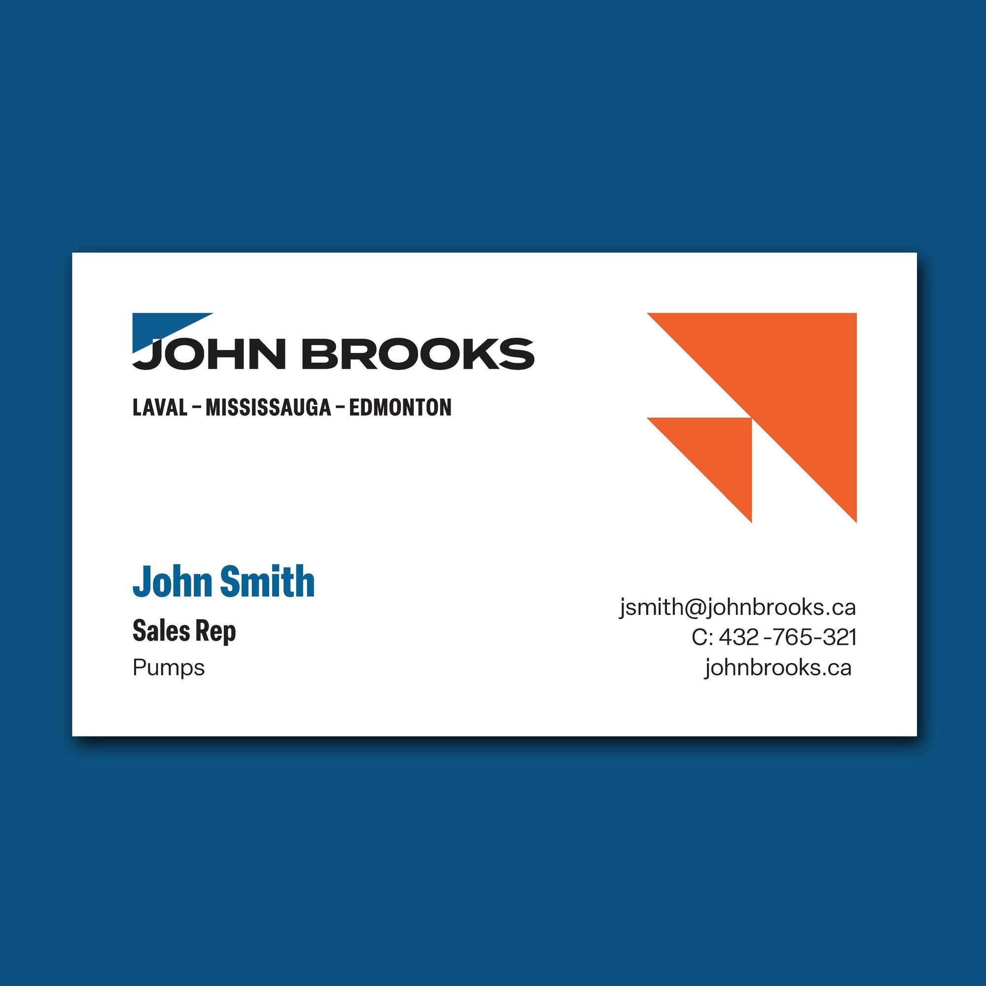 John Brooks Label Business Card - English