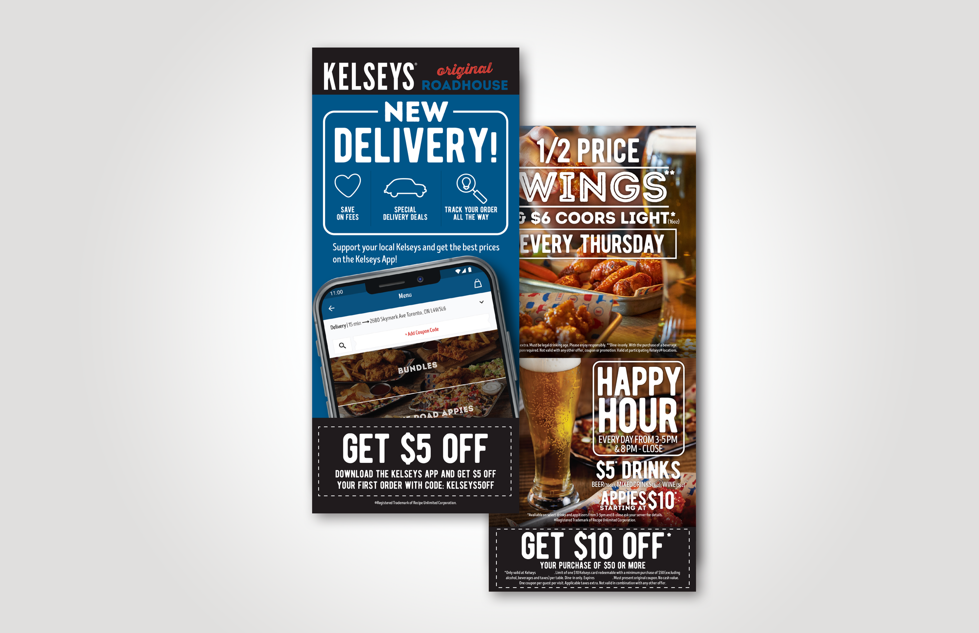 Delivery Billfold - $10 off $50 (Custom)