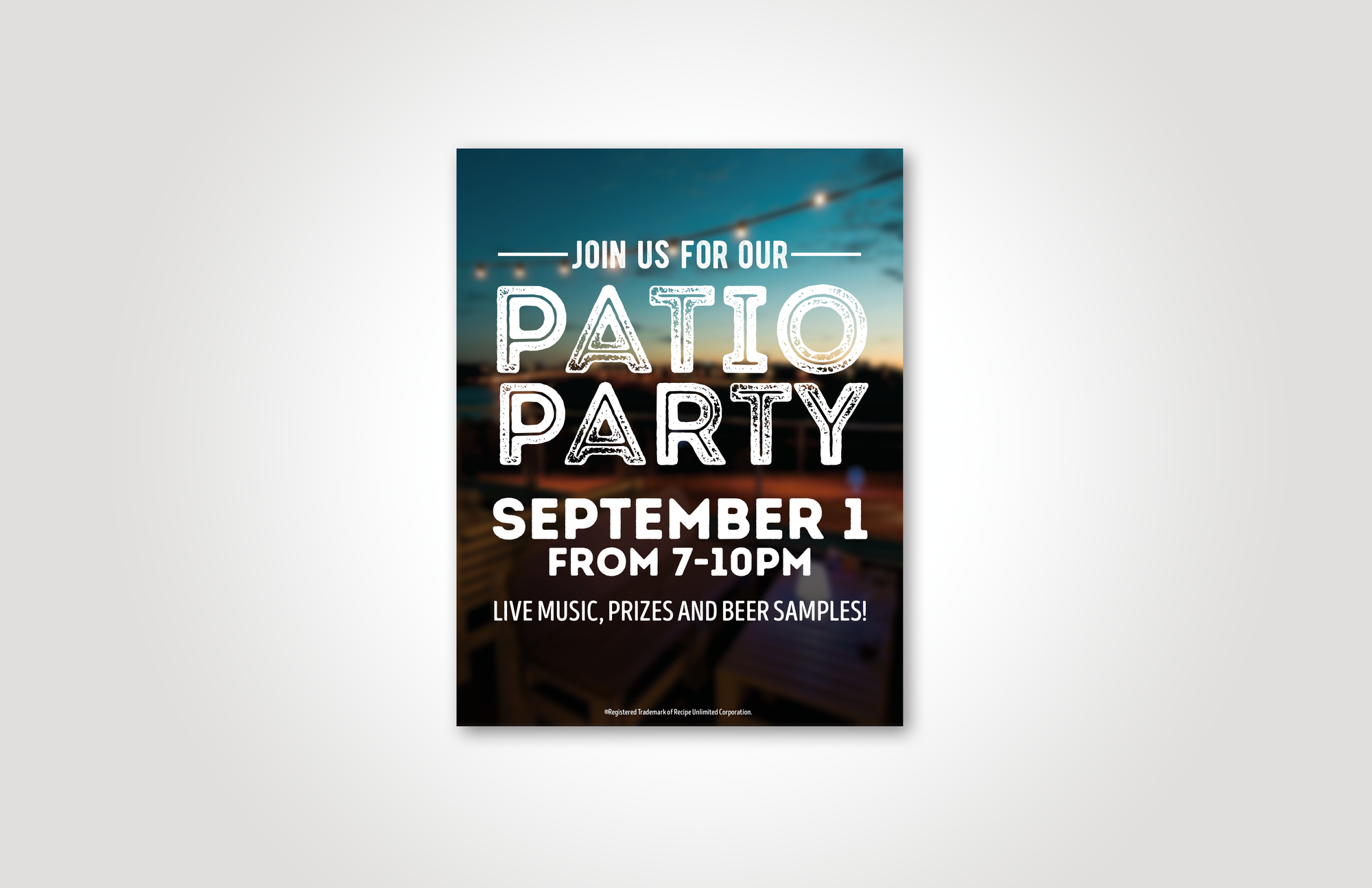 Generic Patio Poster (Custom)