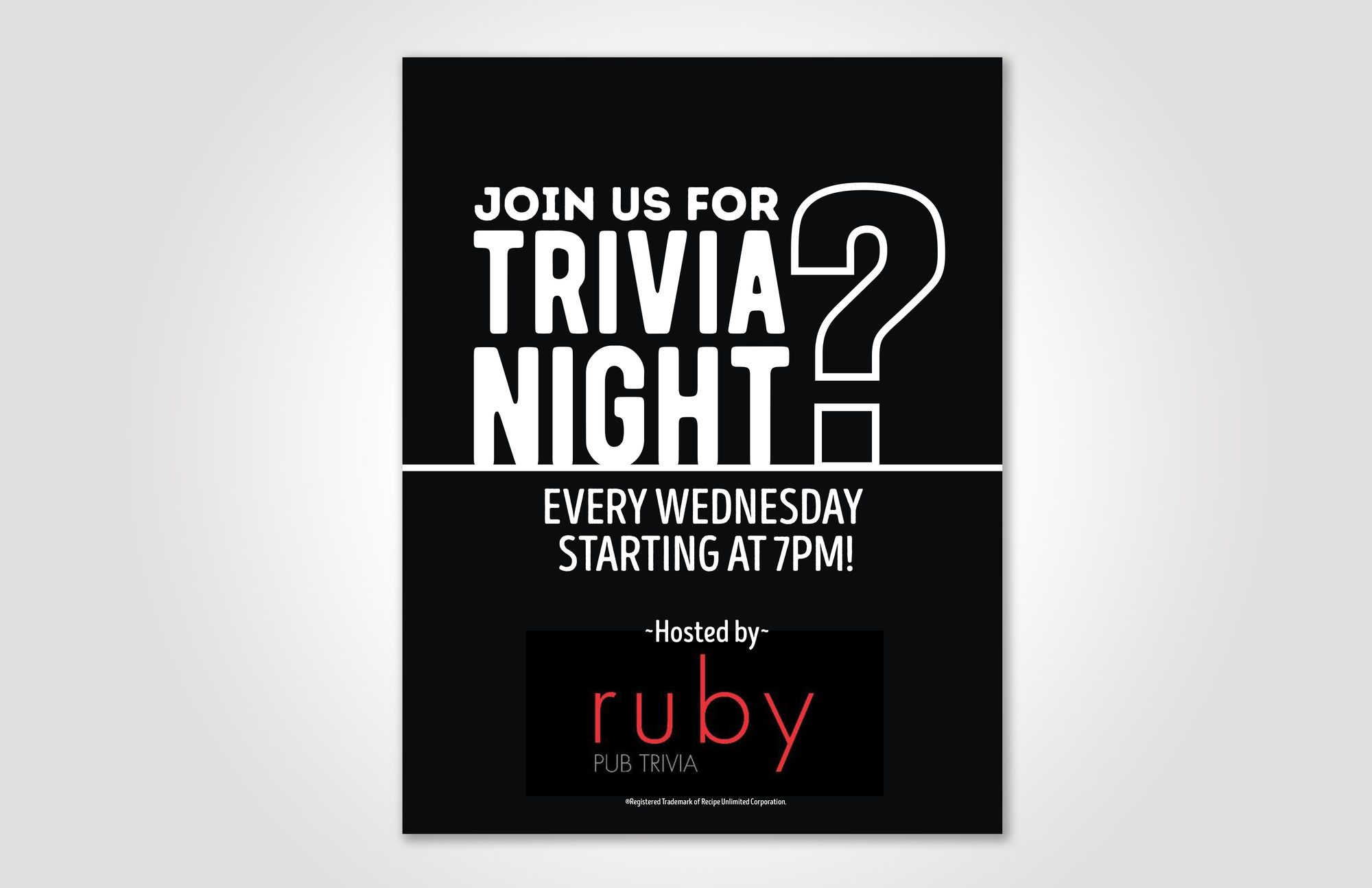 Trivia Night Poster