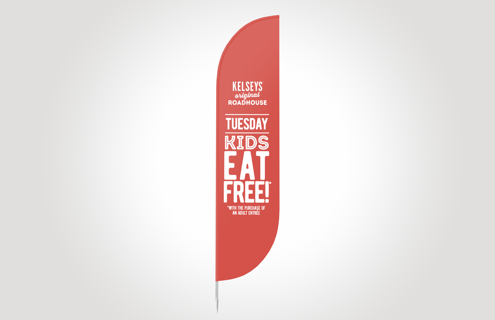 Kids Eat Free Feather Flag