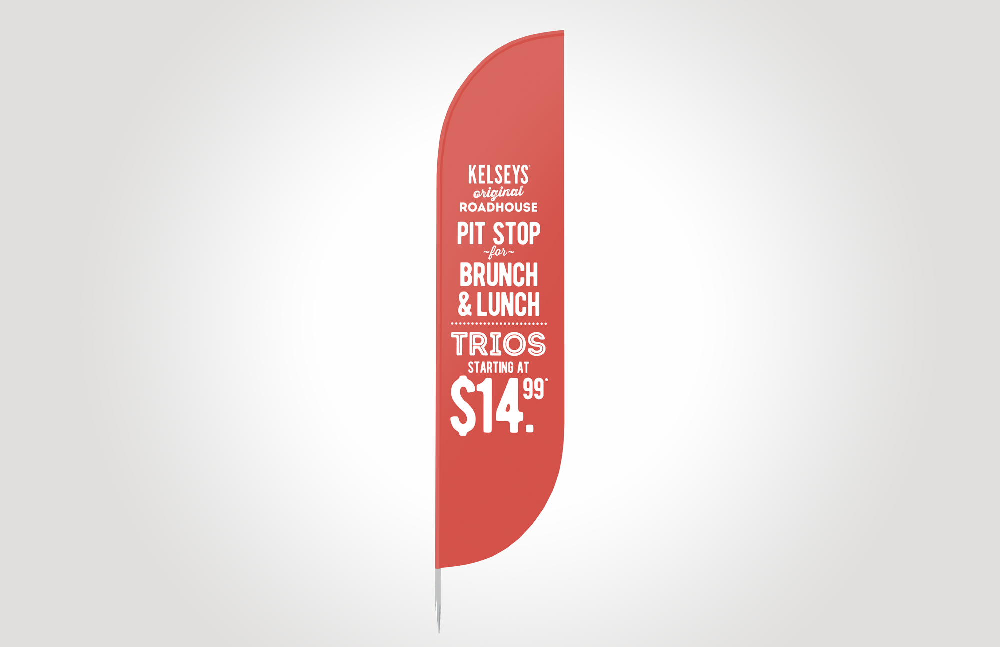 Brunch+Lunch Feather Flag