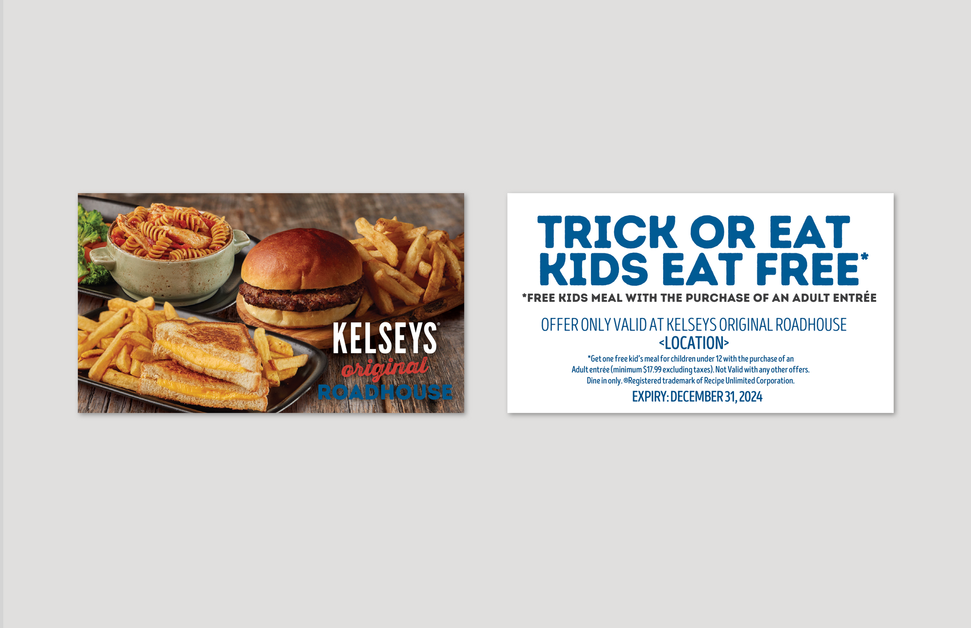 Halloween Kids Eat Free Coupon (Custom)
