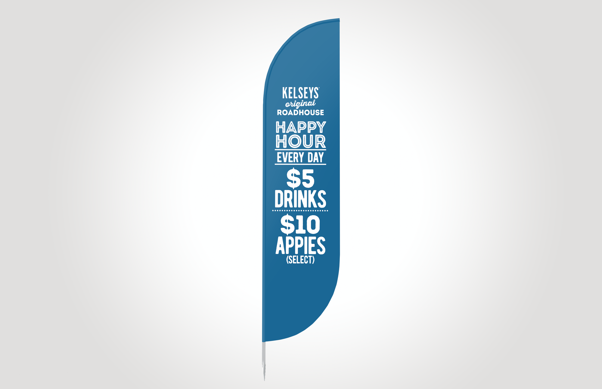 Happy Hour Everyday Feather Flag