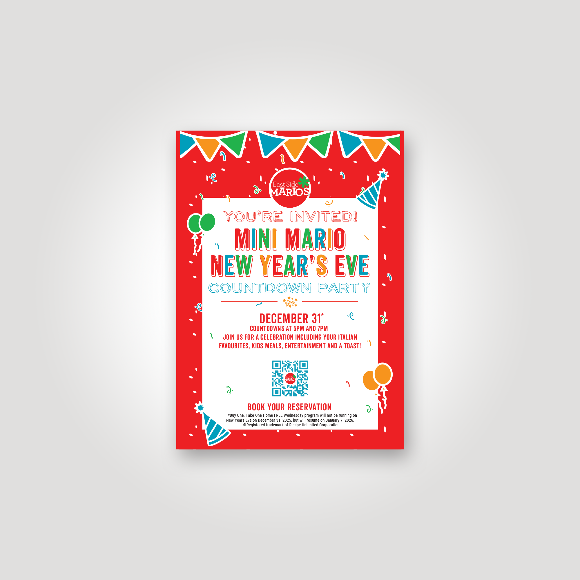 Kids New Years Eve Invitation