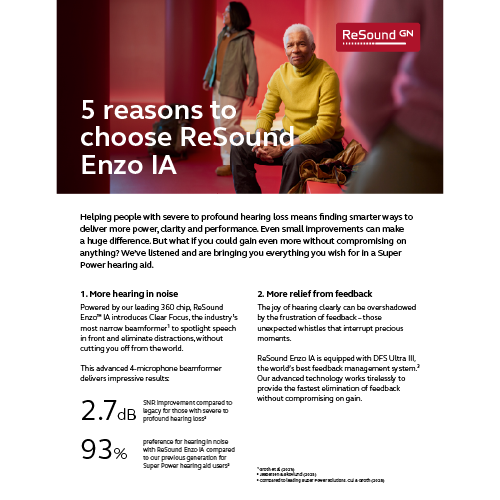 ReSound Enzo IA 5 Reasons to Choose - MK605975_rA