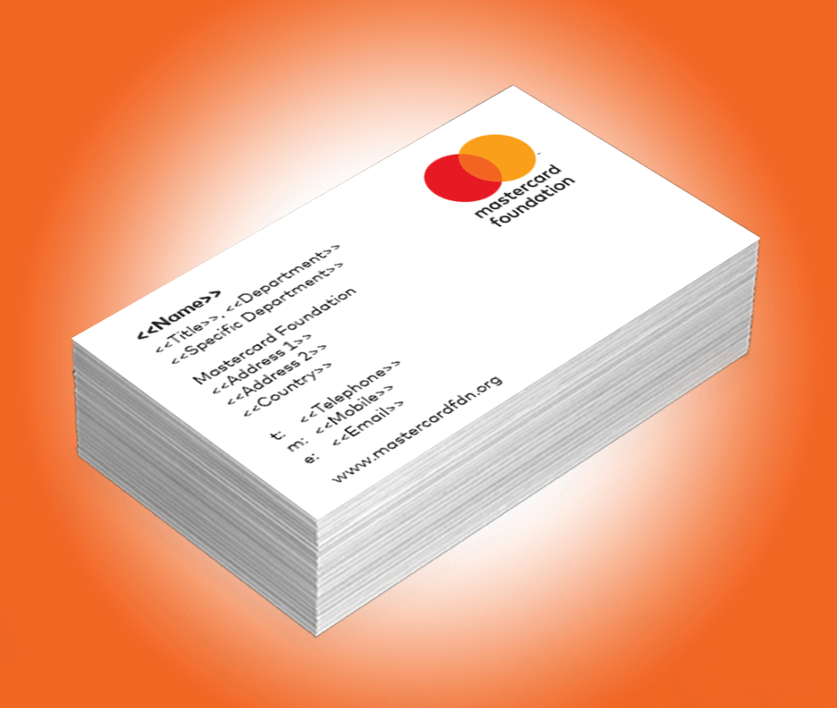 Mastercard Business Cards - Single-sided