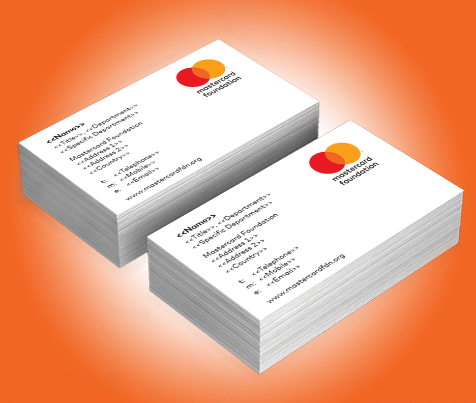 Mastercard Business Cards - Double-sided