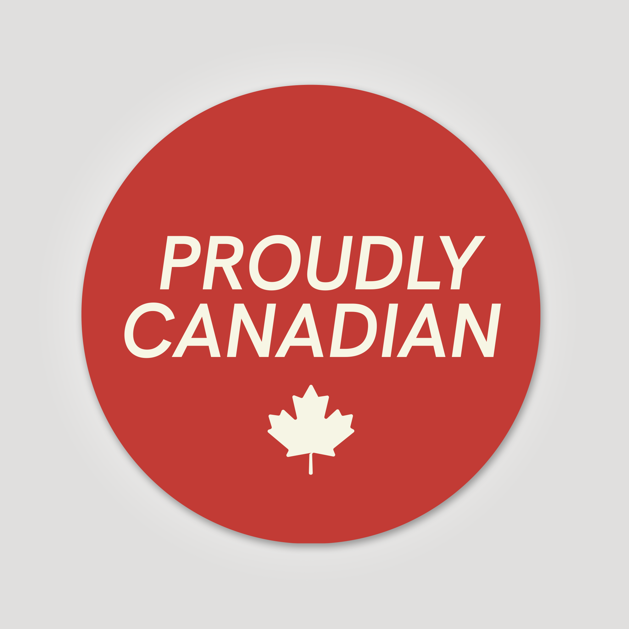 Proudly Canadian Sticker