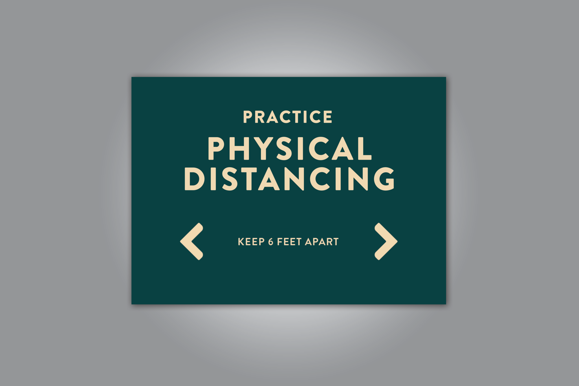 Social Distancing Decal 12x9" (Outdoor)