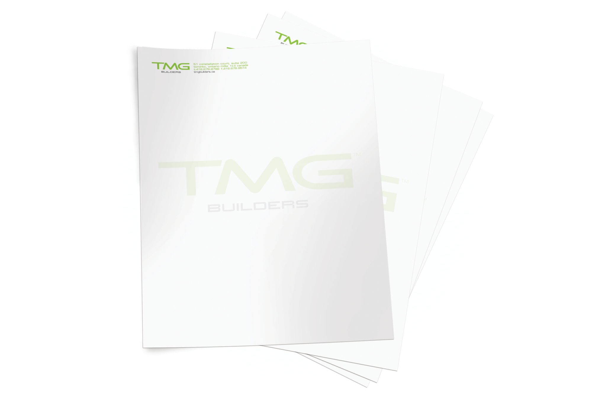 TMG Builders Letterhead