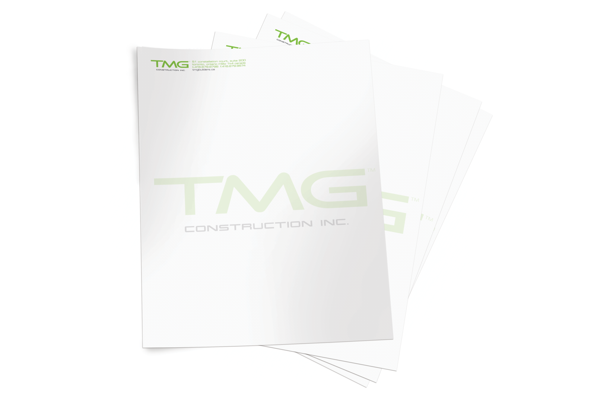 TMG Construction Letterhead
