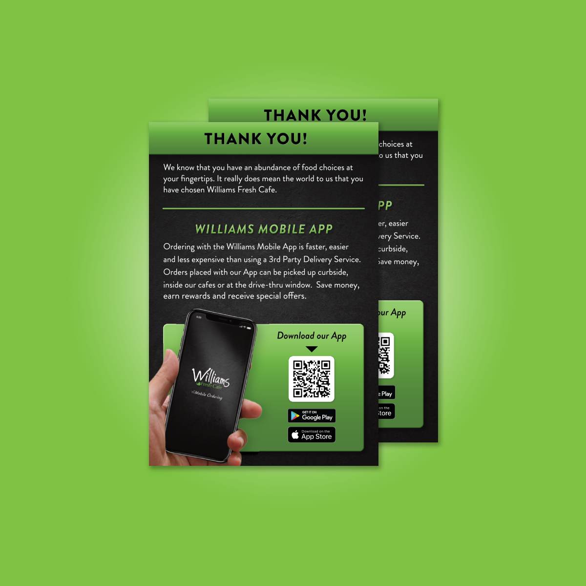 Online Ordering Flyer - NO DELIVERY