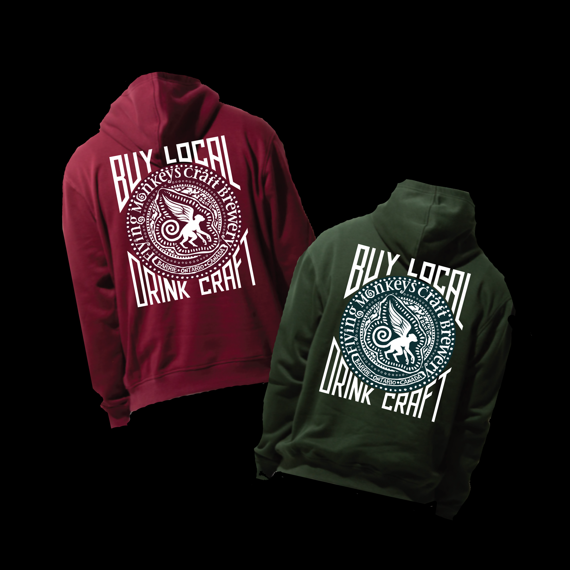 Buy Local Drink Craft Pull Over Hoodies